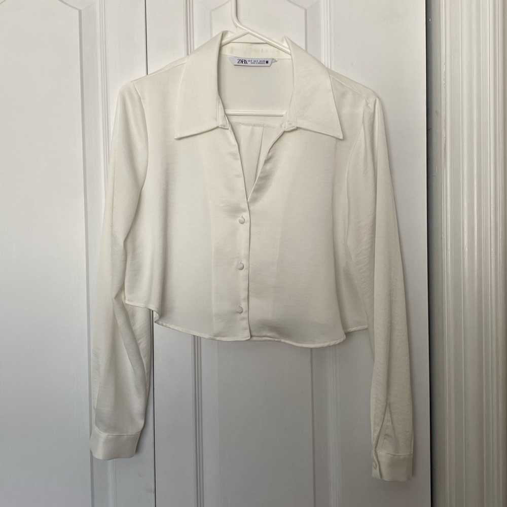 Zara Cropped Blouse
